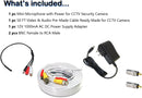 High Sensitive Preamp Surveillance Microphone Audio Pickup Device Kit with 50 Feet CCTV Cable and 12V DC Power Supply