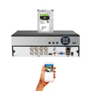 8 Channel 8TB HDD H.265 High Profile Standalone Digital Video Recorder Compatible With AHD/TVI/CVI/ Analog Cameras up to 2.4MP