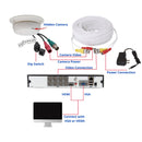 Smoke Detector Style Hidden Covert Nanny CCTV Security Camera with Microphone, 50ft cable and 2000mA Power Supply Adapter Video Audio Surveillance Set