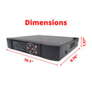 8 Channel 4TB H.265 HD 4K 8MP Network Video Recorder with 8 PoE IP Security Cameras with Audio (No Cables)