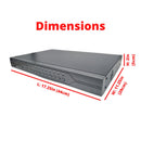 32 Channel Security Camera System 1080p HD Indoor Outdoor Metal Cameras 4TB HDD for Recording Playback Easy Remote Access