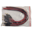 DC Male end Jack Power Cable With Lead End Pigtail for CCTV Security Camera - Pack of 10