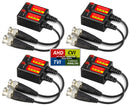 4 pairs of Split Joint Mini CCTV BNC HD-CVI/TVI/AHD Passive Video Balun Transceiver