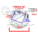 4 Pack White 4.75" Camera Big Deep Base Junction Outlet Box for Varifocal Adjustable Lens Dome CCTV Security Cameras