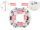 EV-DB220 White 3.75" Camera Mounting Base Junction Outlet Box for Fixed Lens Dome CCTV Security Cameras