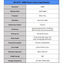 4 Pcs 1080p Dome CCTV Camera Wide Angle Lens Indoor Outdoor Weatherproof Metal casing