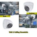 2 pcs. 1080p HD Security CCTV Camera 4-in-1 TVI/AHD/CVI/Analog (960H/CVBS) Day Night Vision Outdoor Indoor Weatherproof Wide Angle Manual Zoom CCTV Security Surveillance Camera