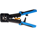EV-TL245RJ Professional Network Ethernet LAN Phone Crimper RJ45 RJ11/12 Crimping Tool for CAT5/CAT6 Network Cable Wire Stripper, Wire Cutter