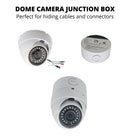 EV-DB220 White 3.75" Camera Mounting Base Junction Outlet Box for Fixed Lens Dome CCTV Security Cameras