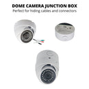 4 Pack White 3.75" Camera Mounting Base Junction Outlet Box for Dome or Bullet CCTV Security Cameras