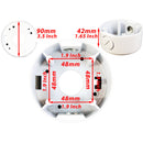 4 Pack White 3.75" Camera Mounting Base Junction Outlet Box for Dome or Bullet CCTV Security Cameras