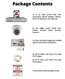 8 Channel HD H264 DVR 4X 1080p CCTV Security Camera Complete System Set w/1TB