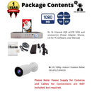 16 Channel Surveillance System w/ 2TB Hard Drive and 8 x 1080p Indoor Outdoor IR Bullet Security Cameras