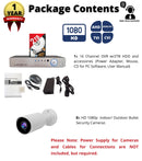 16 Channel Surveillance System w/ 2TB Hard Drive and 8 x 1080p Indoor Outdoor IR Bullet Security Cameras