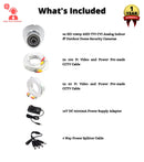 4 Pcs 1080p HD AHD TVI CVI Analog Indoor Outdoor Dome Security Cameras with Wires and Power Supply