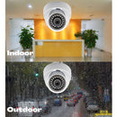 4 Pcs 1080p Dome CCTV Camera 2.8mm Wide Angle Lens Indoor Outdoor Weatherproof Metal casing