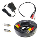 High Sensitive Preamp Surveillance Microphone Audio Pickup Device Kit with 50 Feet CCTV Cable and 12V DC Power Supply