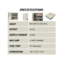 EV-PB18-10P 18 Channel 12V DC 10A Amp Power Supply Distribution Box for CCTV DVR Security Camera
