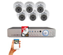 8 Channel HD Surveillance Set with 6pcs. 1080p CCTV Security Dome Cameras w/2TB Hard Drive and Remote Access