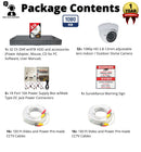 32 Channel complete CCTV Surveillance system with H.264 DVR/2TB HDD and 32 x Outdoor Indoor 1080p 2.8-12mm adjustible lens security cameras