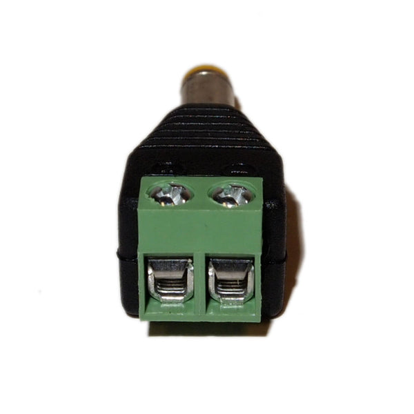 10 Pcs DC Male End Jack Power Connector with Screw Terminal for CCTV Security Camera