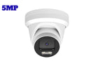 H.265 5MP Indoor Outdoor PoE IP Security Dome Camera with Audio and 2.8mm Fixed Wide Angle Lens