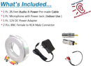 High Sensitive Preamp Surveillance Microphone Audio Pickup Device Kit with 25 Feet CCTV Cable and 12V DC Power Supply