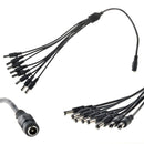 1 to 8 Way Power Splitter Cable for CCTV Cameras