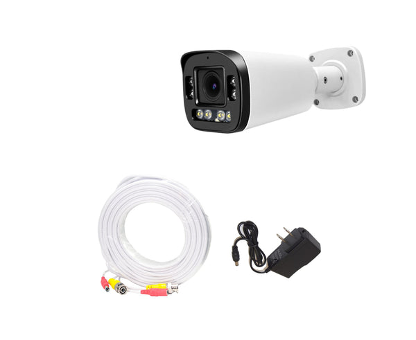 Evertech 1080p Bullet Security Camera Set with 50ft pre-Made Cable and 12V DC Power Supply Adapter