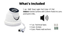Indoor Outdoor Dual Light Full Color 5MP PoE IP Security Camera with 2.8mm Wide Angle Lens and built-in Microphone