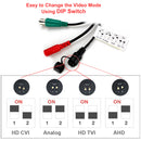 2 pcs. 1080p HD Security CCTV Camera 4-in-1 TVI/AHD/CVI/Analog (960H/CVBS) Day Night Vision Outdoor Indoor Weatherproof Wide Angle Manual Zoom CCTV Security Surveillance Camera