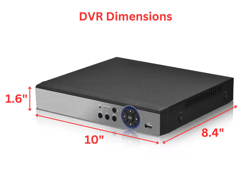 8 Channel HD Realtime H.265 High Profile Standalone Digital Video Recorder Compatible With AHD/TVI/CVI/ Analog Cameras (Hard Drive not included)