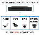 16 Channel 16TB Digital Video Recorder H.265 Hybrid 4in1 AHD TVI CVI Analog CCTV Security Camera DVR