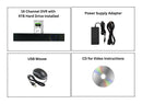 16 Channel 4TB Digital Video Recorder H.265 Hybrid 4in1 AHD TVI CVI Analog CCTV Security Camera DVR w/4TB HDD Installed and Pre-Configured