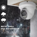 H.265 5MP Indoor Outdoor PoE IP Security Dome Camera with Audio and 2.8mm Fixed Wide Angle Lens