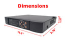 8 Channel 8MP PoE Network Video Recorder 24/7 Recording with 2TB Hard Drive for IP PoE Cameras