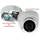 4 Pack White 4.75" Camera Big Deep Base Junction Outlet Box for Varifocal Adjustable Lens Dome CCTV Security Cameras