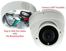 4 Pack White 4.75" Camera Big Deep Base Junction Outlet Box for Varifocal Adjustable Lens Dome CCTV Security Cameras