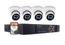 8 Channel 2TB H.265 HD 4K 8MP Network Video Recorder with 4 PoE IP Security Cameras with Audio (No Cables)