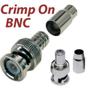 10 PCS BNC Crimp-on Male Connectors For Siamase RG59 Cable Coax Cable Adapter for Security Camera