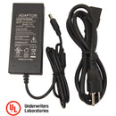 12V DC 5 Amper (5000 mA) UL Certified Power Adapter with 1 to 8 Splitter