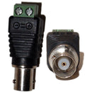 10pcs Cat5/6 to BNC Coaxial Connector Female Screw Terminal for CCTV Security Camera