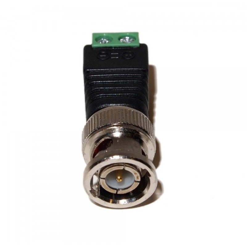 10pcs Screw Terminal Coax Cat5 Cat6 to BNC Male Video Balun Connector Adapter for CCTV Security Camera