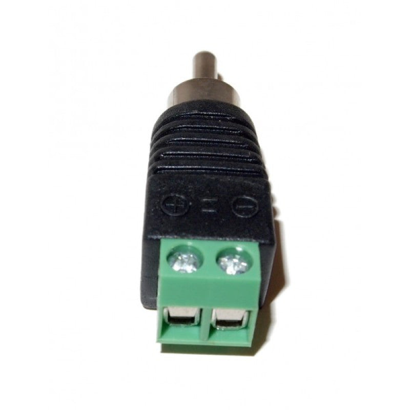 EV-RCAM2SW 100pcs UTP Cat5/Cat6 Cable to AV RCA Male Screw Terminal Audio/Video Connector