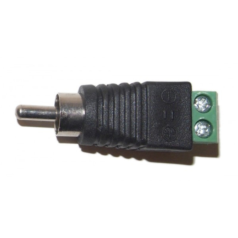 10pcs UTP Cat5 Cat6 Cable Phono RCA Male Plug to AV Screw Terminal Audio Video Connector CCTV Balun