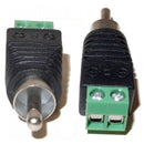 EV-RCAM2SW 100pcs UTP Cat5/Cat6 Cable to AV RCA Male Screw Terminal Audio/Video Connector