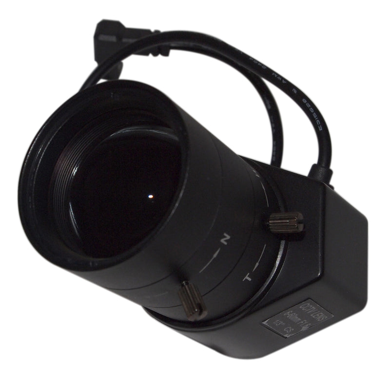 EV-LAV660D 6-60mm F1.6 DC Auto Iris Security CCTV Camera ZOOM LENS, Auto Iris Varifocal Manual ZOOM Adjustable