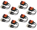 8 Pairs of Split Joint Mini CCTV BNC HD-CVI/TVI/AHD Passive Video Balun Transceiver