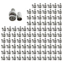 100 PCS BNC Crimp-on Male Connectors For Siamase RG59 Cable Coax Cable Adapter for Security Camera