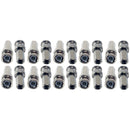 100 PCS Twist On BNC Male Connector for RG59 Coax Cable CCTV Security Camera Installation